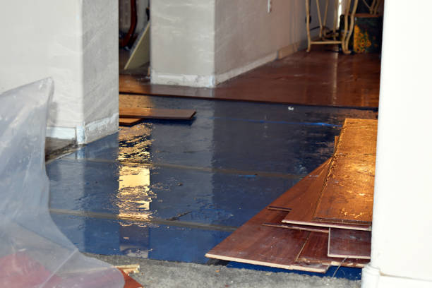 Professional Sewage Cleanup technician working in Garrett, WY